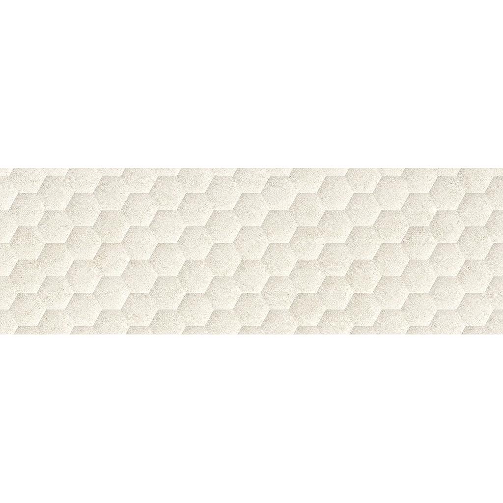 LIVING BERA&BEREN 30x90 DUCTILE RELIEFS SIX White (1,07m²/4st/doos)