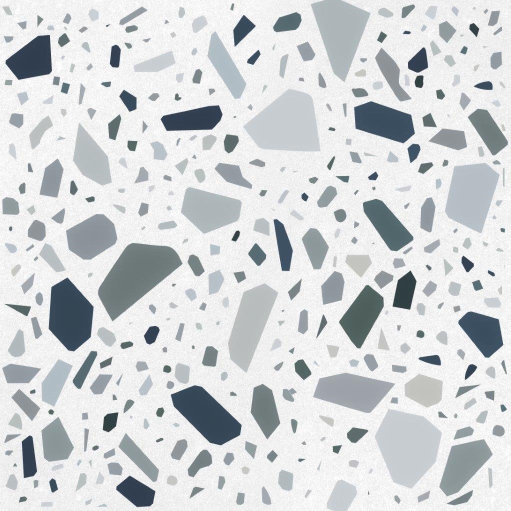 CX 18,6x18,6 Quintessenza Confetti Bianco Petrolio (0,45m²/13st/doos)