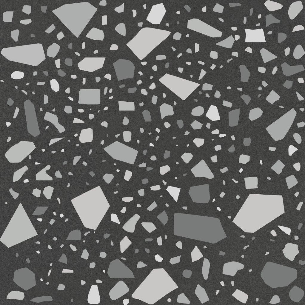 CX 18,6x18,6 Quintessenza Confetti Negro Grigio (0,45m²/13st/doos)