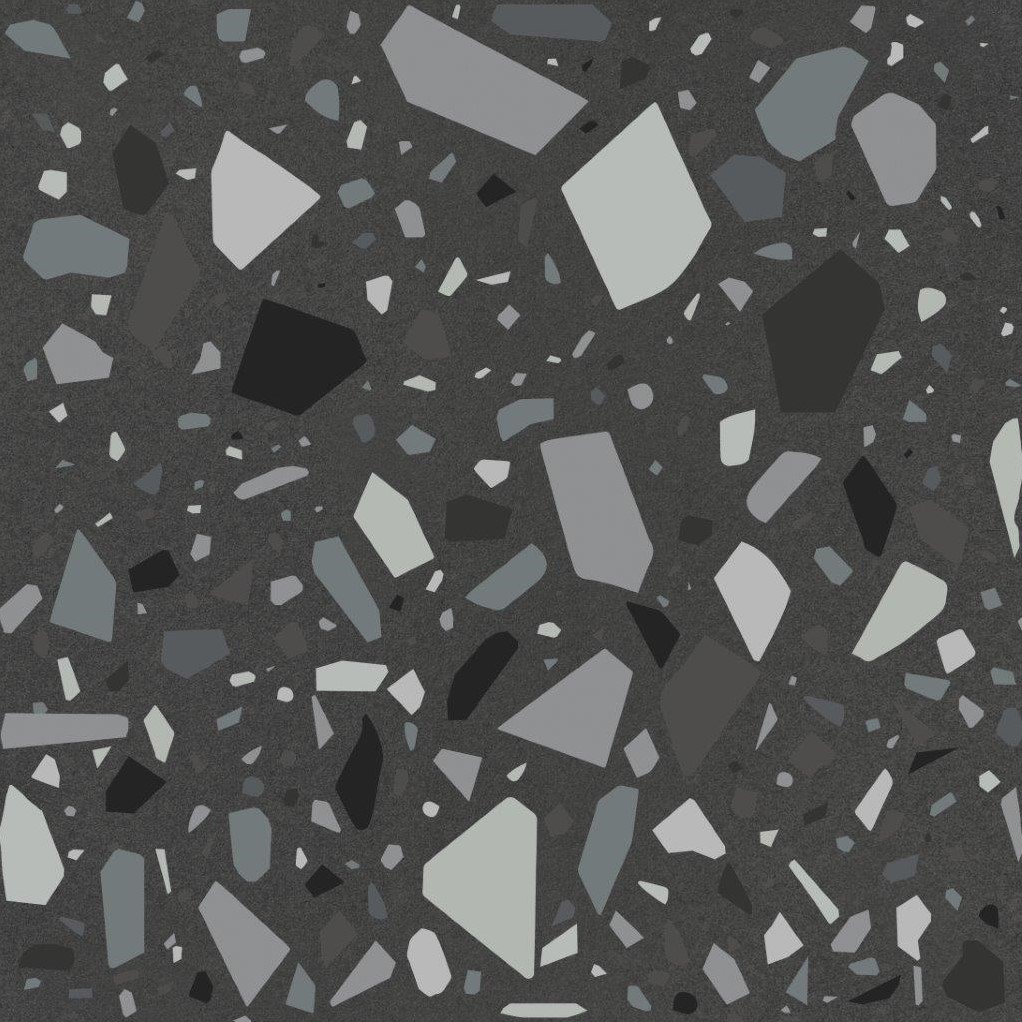 CX 18,6x18,6 Quintessenza Confetti Negro Petrolio (0,45m²/13st/doos)