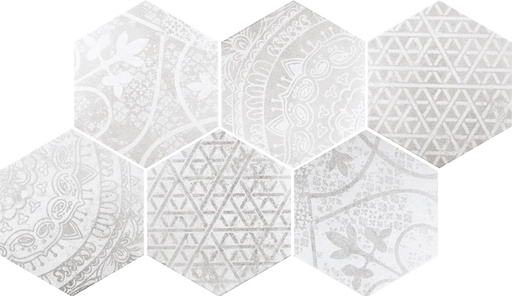 [ALC107M-[T190]] CX 26,6x23 Quintessenza Alchimia Ars mix1 bianco/grigio (0,50m²/11st/doos)