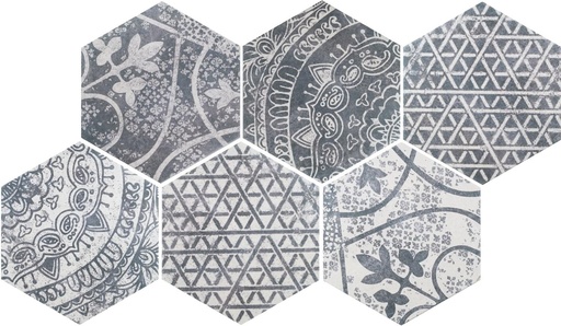 [ALC108M-[T190]] CX 26,6x23 Quintessenza Alchimia Ars mix2 bianco/nero (0,50m²/11st/doos)