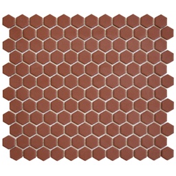 [HM23012] TMF BARCELONA (HM23012) Hexagon Terra Cotta Matt 23x26mm (0,78m²/10vel/doos)