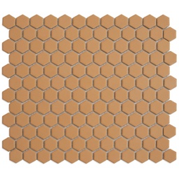 [HM23025] TMF BARCELONA (HM23025) Hexagon Tuscany Gold Matt 23x26mm (0,78m²/10vel/doos)
