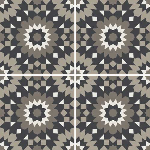 [44811] WINCKELMANS DECORATED TILES 15x15 Amsterdam (NOI/BAS/ANT/GRP)(0,54m²/24st/doos)