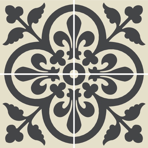 [44811] WINCKELMANS DECORATED TILES 15x15 Anvers (BAU/NOI)(0,54m²/24st/doos)