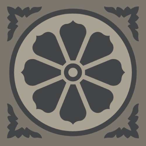 [43510] WINCKELMANS DECORS 10x10 ENC-04 (GRP/ANT/NOI) (per stuk)