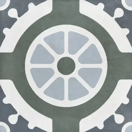 [1037275] NOHA TARIFA 22,3x22,3 White Round (0,65m²/13st/doos)