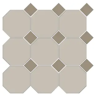 [5FB100100REOT51] CESI FULL-BODY 10x10 OTTAGONO (op vel) Alluminio-Xeno (1m²/11vel/ds)