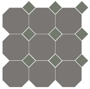 [5FB100100REOT65] CESI FULL-BODY 10x10 OTTAGONO (op vel) Nickel-Giada (1m²/11vel/ds)
