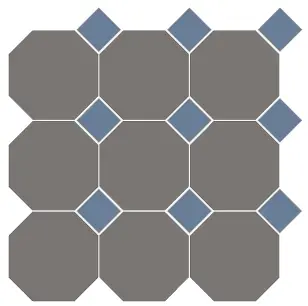 [5FB100100REOT66] CESI FULL-BODY 10x10 OTTAGONO (op vel) Nickel-Zaffiro (1m²/11vel/ds)