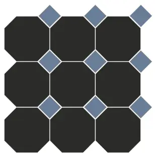 [5FB100100REOT69] CESI FULL-BODY 10x10 OTTAGONO (op vel) Carbonio-Zaffiro (1m²/11vel/ds)