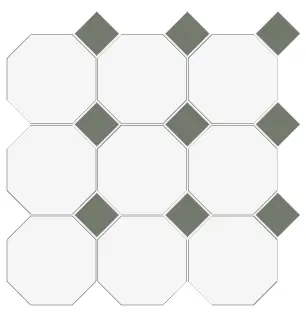 [5FB100100REOT83] CESI FULL-BODY 10x10 OTTAGONO (op vel) Fluoro-Giada (1m²/11vel/ds)