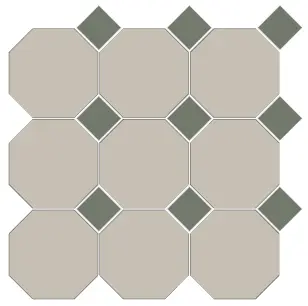 [5FB100100REOT94] CESI FULL-BODY 10x10 OTTAGONO (op vel) Alluminio-Giada (1m²/11vel/ds)