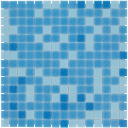 [GM57] TMF AMSTERDAM (GM57) Vierkant Blauw Mix 20x20x4mm (1,04m²/10vel/doos)