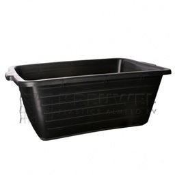 [2200823] KUIP 65ltr zwart 65x42x28 rechte bak