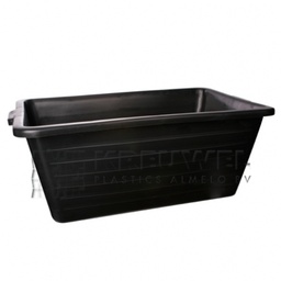 [2200840] KUIP 90ltr zwart 75x46x32 rechte bak