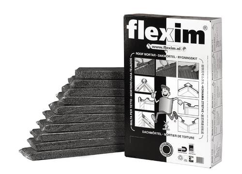 [1601008190] FLEXIM Dakmortel Zwart (10 strips/ds)