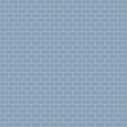 [-BEU] WINCKELMANS 2,3x5 (HALFSTEENS) Bleu Uni (0,93m²/10vel/ds)