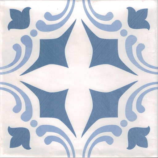 [MT2078-[T045]] CX 20x20 La porta Mediterraneo 8 Décor mix Azul (1m²/25st/doos)