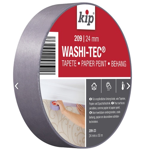[2351004024] KIP 209 Masking tape washi lila 50m1 24mm 209-24 (18 rol/ds)