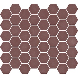 [VAL12M] TMF VALENCIA (VAL12M) Hexagon Bordeaux 43x49x5mm (1m²/11vel/doos)