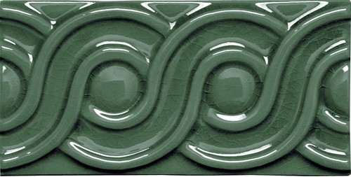 [SM0660] CX 7,5x15 Adex Modernista Relieve Clasico C/C Verde Oscuro (per stuk)