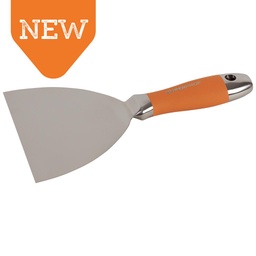 [1.011.28] SUPER PROF Spachtelmes 205mm RVS met RVS greep soft coat