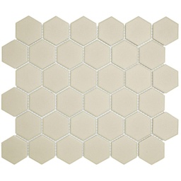 [LOH1010] TMF LONDON (LOH1010) Hexagon Wit 51x59mm (0,91m²/10vel/doos)