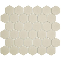 [LOH1010] TMF LONDON (LOH1010) Hexagon Wit 51x59mm (0,91m²/10vel/doos)