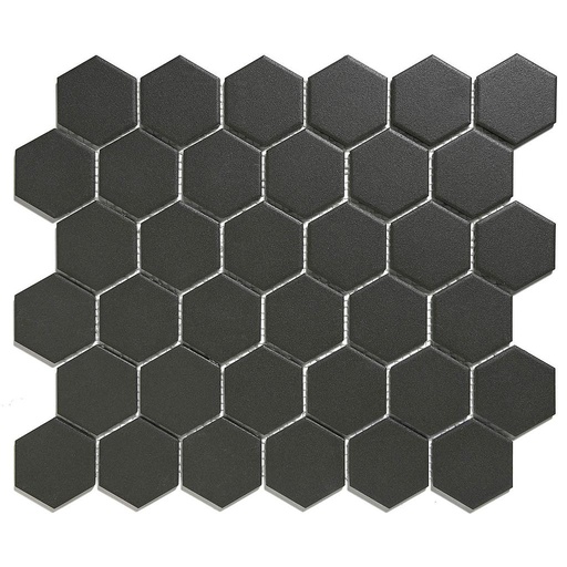 [LOH1017] TMF LONDON (LOH1017) Hexagon Zwart 51x59mm (0,91m²/10vel/doos)