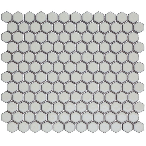 [AFH23330] TMF BARCELONA (AFH23330) Hexagon Licht Grijs met rand 23x26mm (0,78m²/10vel/doos)