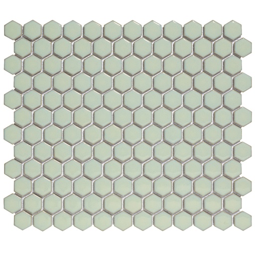 [AFH23500] TMF BARCELONA (AFH23500) Hexagon Licht groen met rand 23x26mm (0,78m²/10vel/doos)