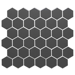 [AMH13007] TMF BARCELONA (AMH13007) Hexagon Donker Grijs 51x59mm (0,913m²/10vel/doos)
