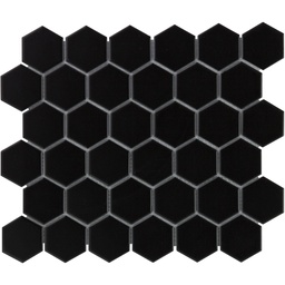 [AMH13317] TMF BARCELONA (AMH13317) Hexagon Zwart 51x59mm (0,913m²/10vel/doos)