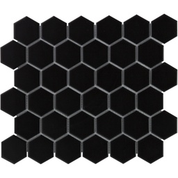 [AMH13317] TMF BARCELONA (AMH13317) Hexagon Zwart 51x59mm (0,913m²/10vel/doos)