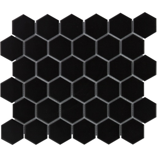 [AMH13317] TMF BARCELONA (AMH13317) Hexagon Zwart 51x59mm (0,91m²/10vel/doos)