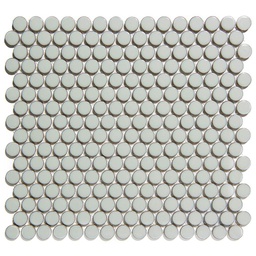 [VKN330] TMF VENICE (VKN330) Pennyround Rond Licht grijs met rand 19x5.5mm (0,93m²/10vel/doos)