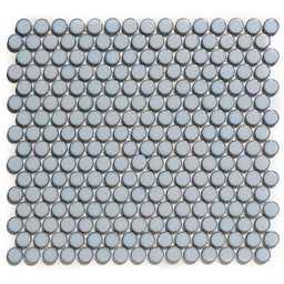 [VKN450] TMF VENICE (VKN450) Pennyround Rond Blauw Grijs met rand 19x5.5mm (0,93m²/10vel/doos)