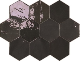 [WH1210] CX 10.8x12.4 Wow Zellige Hexa Graphite  (0,38m²/38st/doos)