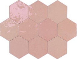 [WH1205] CX 10.8x12.4 Wow Zellige Hexa Pink  (0,38m²/38st/doos)