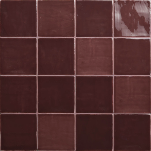 [44723] AZULEJOS NEW ZELLIGE 13x13 Burgundy (0,42m²/25st/doos)