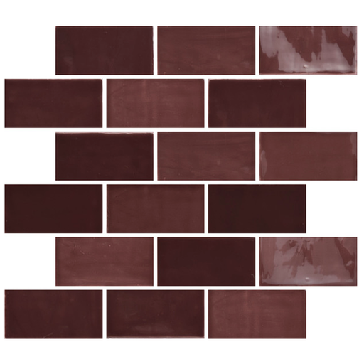 [44732] AZULEJOS NEW ZELLIGE 6,3x13 Burgundy (0,20m²/25st/doos)