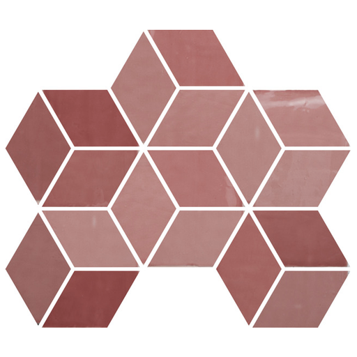 [44737] AZULEJOS NEW ZELLIGE 9x15 Diamond Blush (0,17m²/25st/doos)