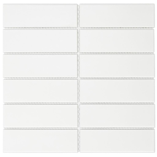 [AM45010] TMF BARCELONA (AM45010) Rechthoek Wit Mat 45x145mm (0,86m²/10vel/doos)