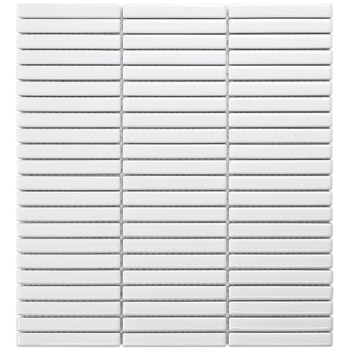 [SEF12100] TMF SEVILLA FINGER (SEF12100) Kit-Kat Mini's Wit Glanzend 12x92x8mm (0,87m²/10vel/doos)