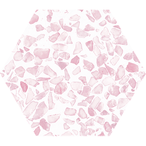 [HZ2307] CX 23,2x26,7 Heritage Hexagon Riazza Pink (0,75m²/16st/doos)