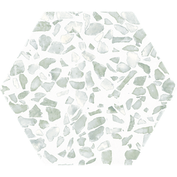 [HZ2306] CX 23,2x26,7 Heritage Hexagon Riazza Green (0,75m²/16st/doos)