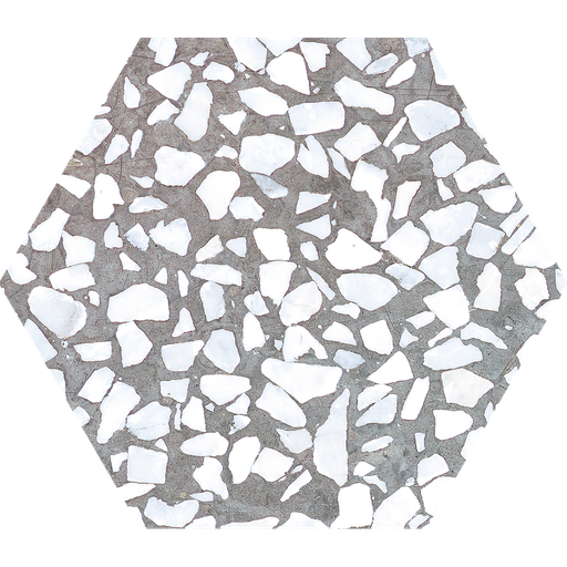 [HZ2302] CX 23,2x26,7 Heritage Hexagon Riazza Grigio (0,75m²/16st/doos)