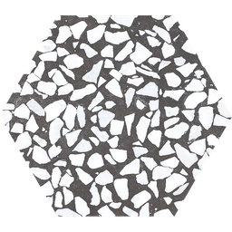 [HZ2303] CX 23,2x26,7 Heritage Hexagon Riazza Nero (0,75m²/16st/doos)